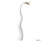 Tall Ceramic Black Animal Horn Floor Vase Elegant for Entryway Dining Living Room Decor Statement Piece with Distinctive Antler-Inspired Design Blending Contemporary Elegance and Nature-Inspired